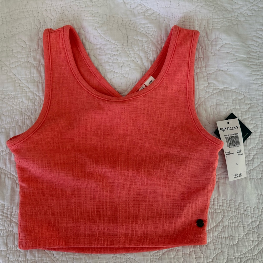 Roxy Coral Cropped Tank